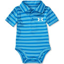 Under Armour - Baby Blue Stripe Polo Bodysuit, Blue Atlantis Image 1