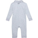 Under Armour - Baby Boy Stripe Polo Coverall, Mod Gray Image 2
