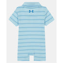 Under Armour - Short Sleeve Stripe Polo Shortall Comb Cotton, Stream Image 2