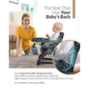 Unilove - Feed Me 3-In-1 Booster Chair, Black Image 5
