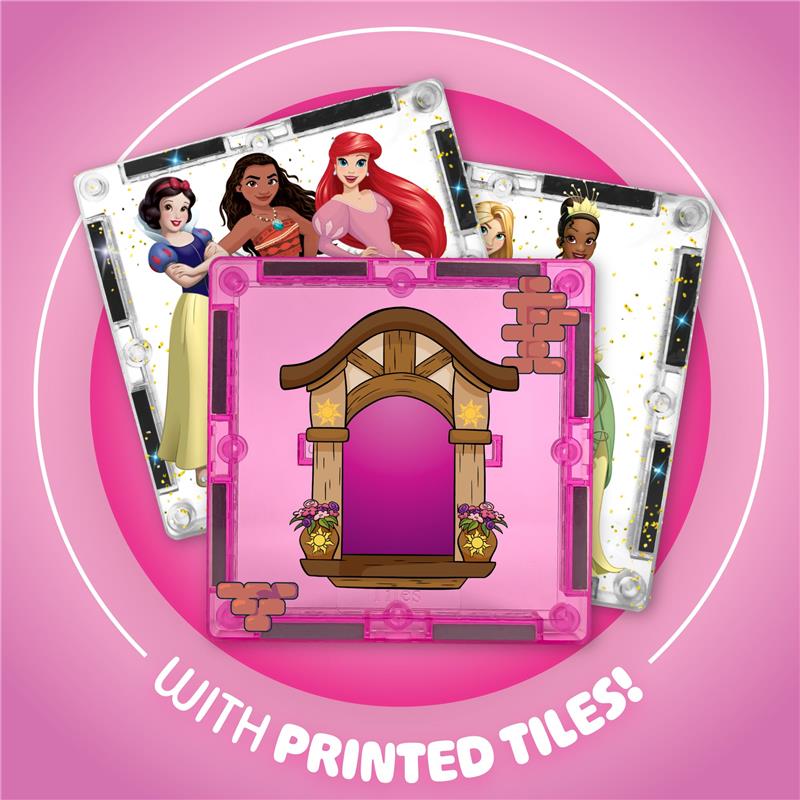 United Pacific Designs 24Pk Tytan Disney PrincessTower Magnetic Tile Kit Image 9