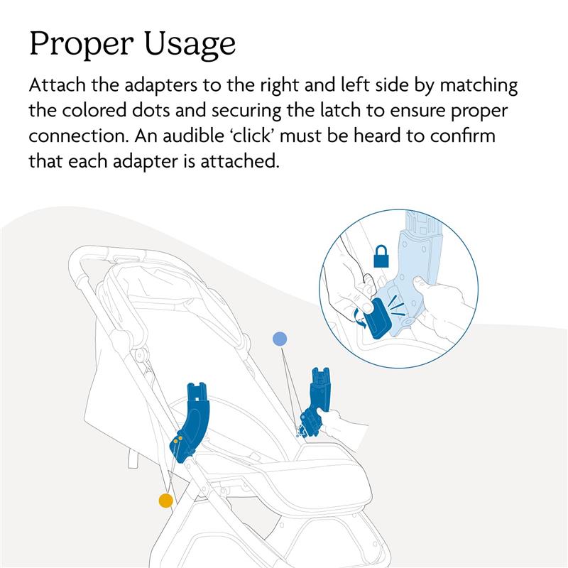 Uppababy - Adapters For Minu V3 - (Compatible with all Mesa and Aria car seats) Image 5