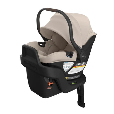 Uppababy Aria V2 Infant Car Seat Ada, Sandstone Melange | Chestnut Leather Image 1