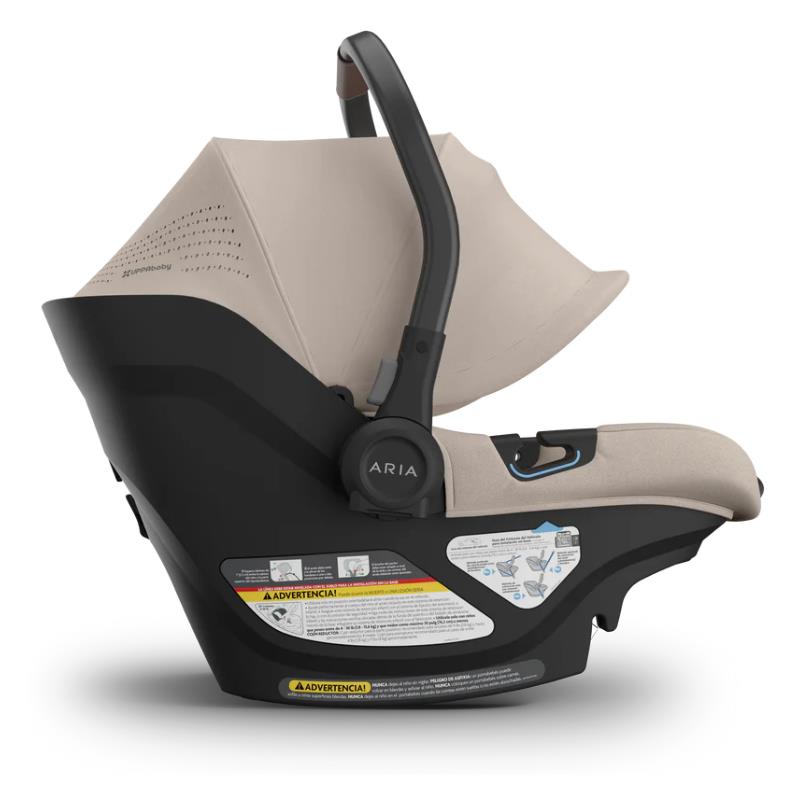 Uppababy Aria V2 Infant Car Seat Ada, Sandstone Melange | Chestnut Leather Image 5