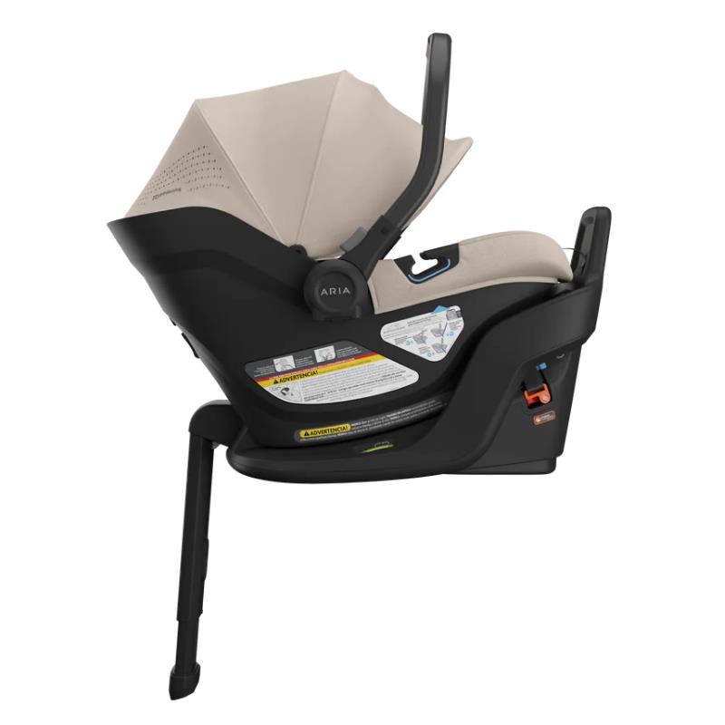 Uppababy Aria V2 Infant Car Seat Ada, Sandstone Melange | Chestnut Leather Image 6
