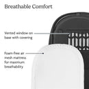 Uppababy Bassinet V3, Owen (Mocha Mélange/Carbon Frame) Image 5