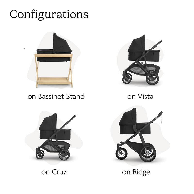 Uppababy Bassinet V3, Owen (Mocha Mélange/Carbon Frame) Image 6