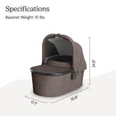 Uppababy Bassinet V3, Owen (Mocha Mélange/Carbon Frame) Image 7