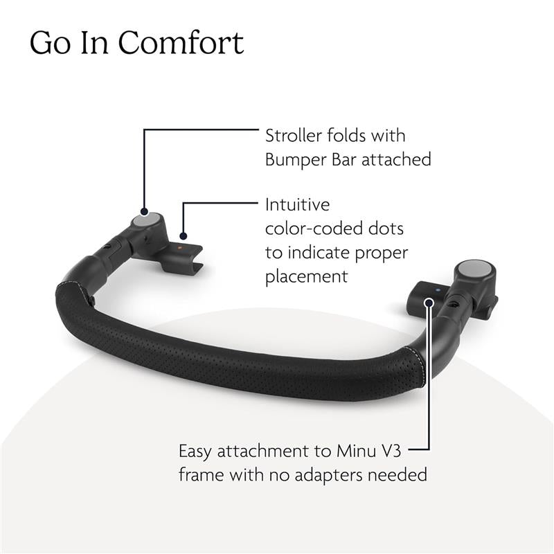 Uppababy - Bumper Bar For Minu V3, Black Image 3