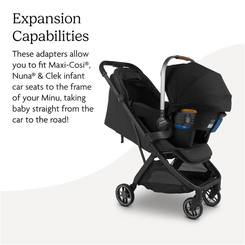 nuna minu stroller UPPAbaby Minu V3 Car Seat Adapters for Maxi-Cosi, Nuna, Cybex, BeSafe