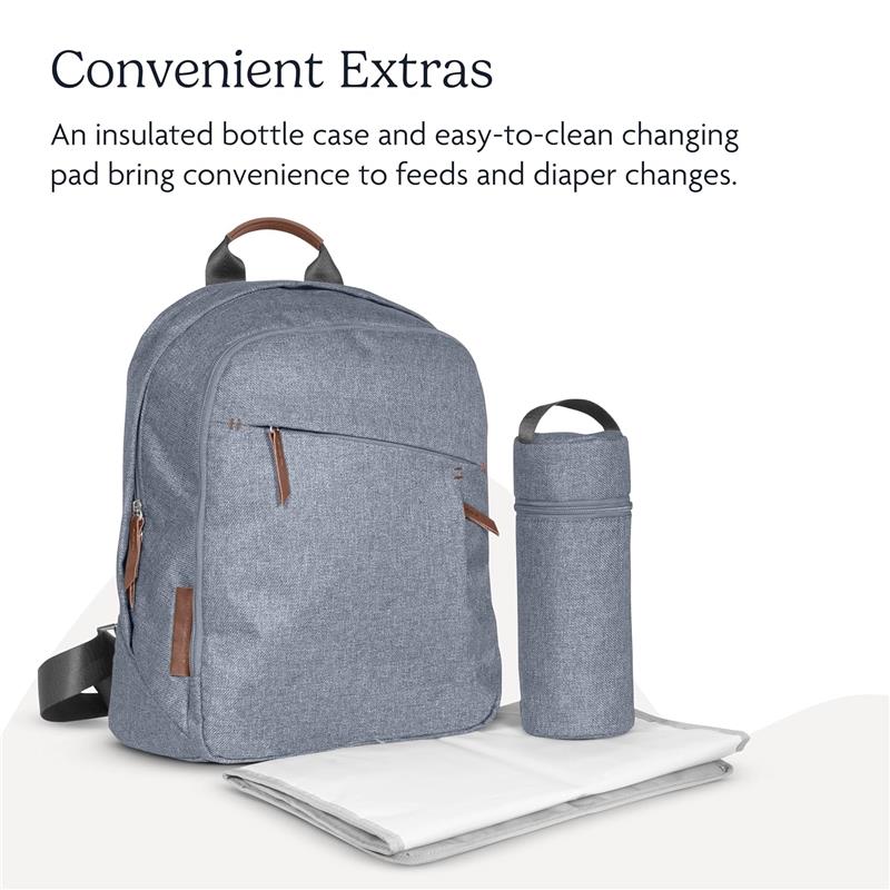 uppababy strap pads Uppababy - Changing Backpack, Callum/Dillan (Stone Blue | Sand Leather)