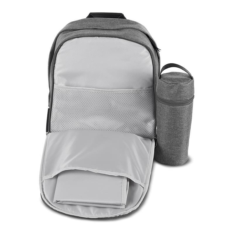 Uppababy - Changing Backpack, Greyson (Charcoal Melange/Saddle Leather) Image 3
