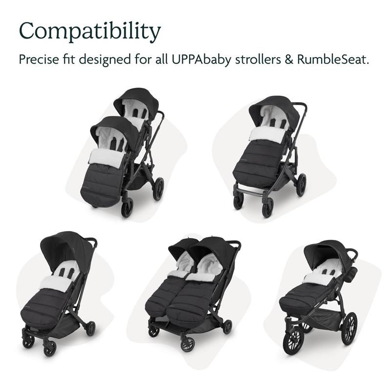 uppababy cozy ganoosh footmuff jake black Uppababy - Cozyganoosh, Jake (Charcoal)