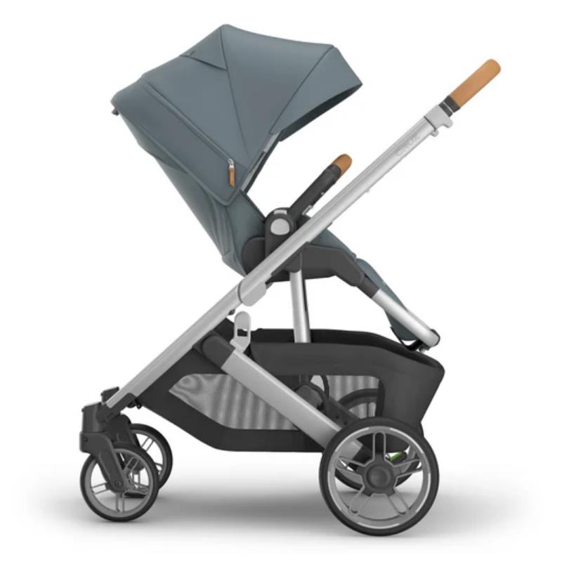 Uppababy - Cruz V3 Stroller Callum (Stone Blue/Silver Frame/Sand Leather) Image 9