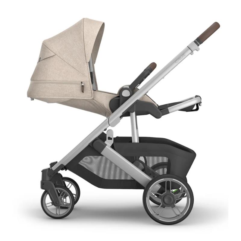 Uppababy - Cruz V3 Stroller Declan (Oat Mélange/Silver Frame/Chestnut Leather) Image 7