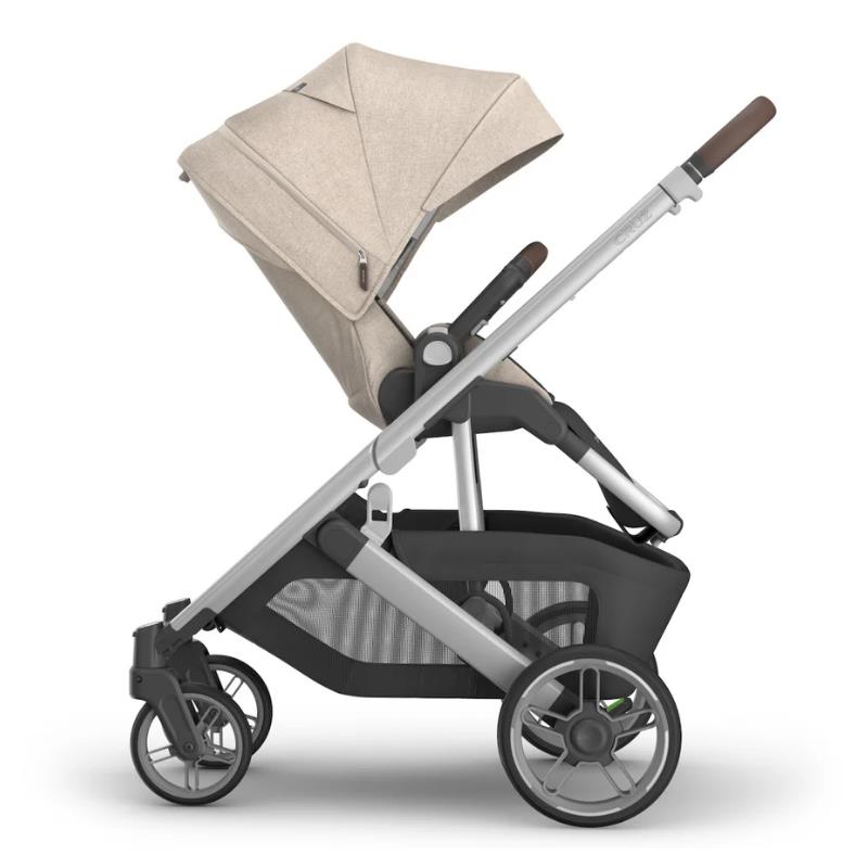Uppababy - Cruz V3 Stroller Declan (Oat Mélange/Silver Frame/Chestnut Leather) Image 8