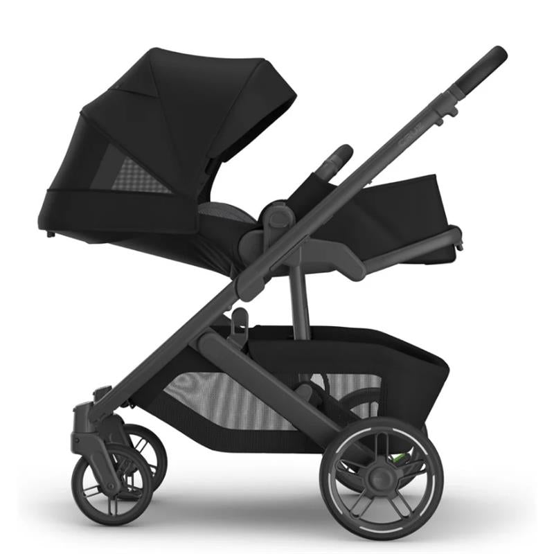 Uppababy Cruz V3 Stroller, James (Black/Carbon Frame/Black Leather) Image 11