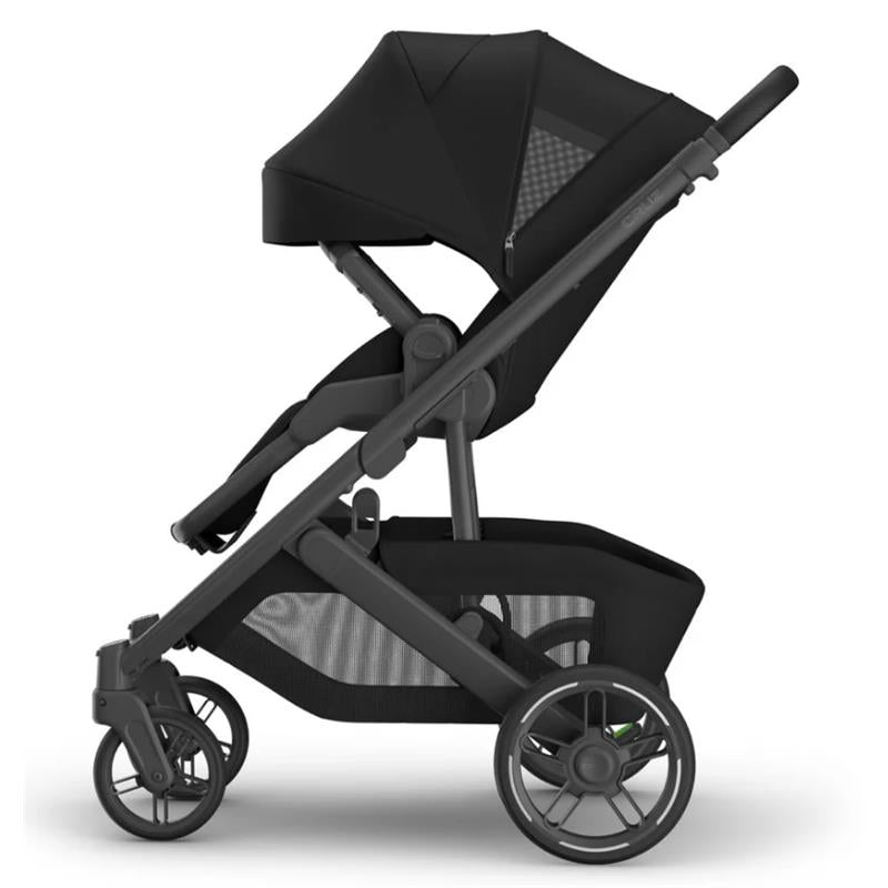 Uppababy Cruz V3 Stroller, James (Black/Carbon Frame/Black Leather) Image 7