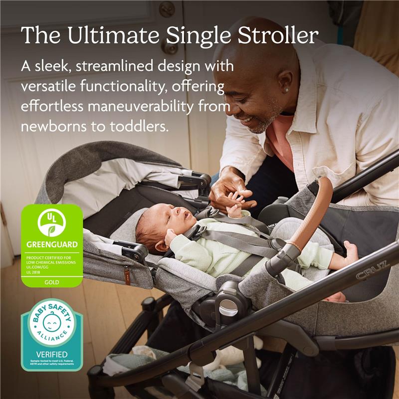 uppababy cruz ice blue UPPAbaby Cruz V3 Stroller, Julian: Dusty Blue | Carbon Frame