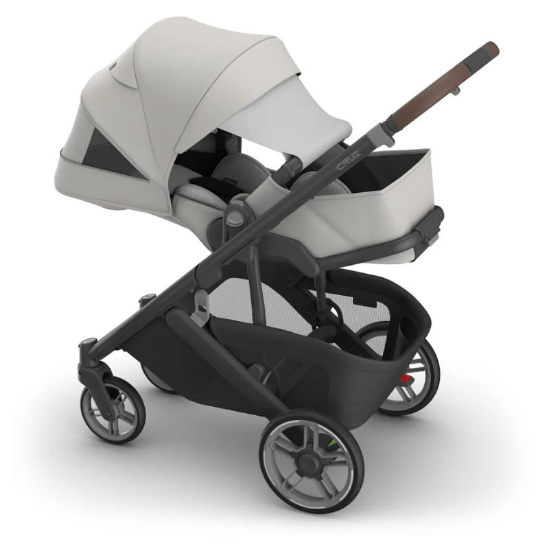 Uppababy - Cruz V3 Stroller Savannah (Pearl Gray Jacquard/Carbon Frame/Chestnut Leather) Image 5