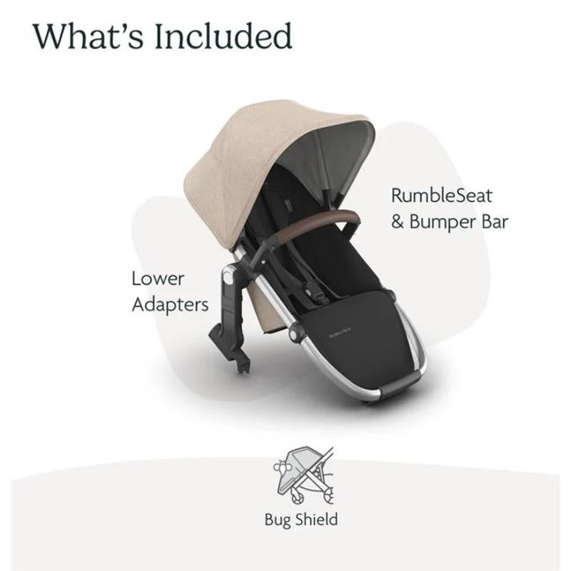 Uppababy - Declan Vista V3 Stroller | Declan Rumbleseat | Upper Adapters Image 8