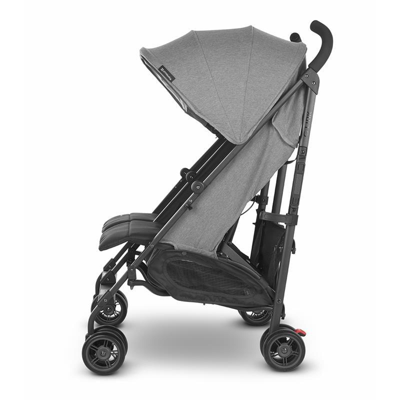 Uppababy - G-LINK V2 Side by Side Double Stroller, Greyson (Charcoal Melange/Carbon) Image 4