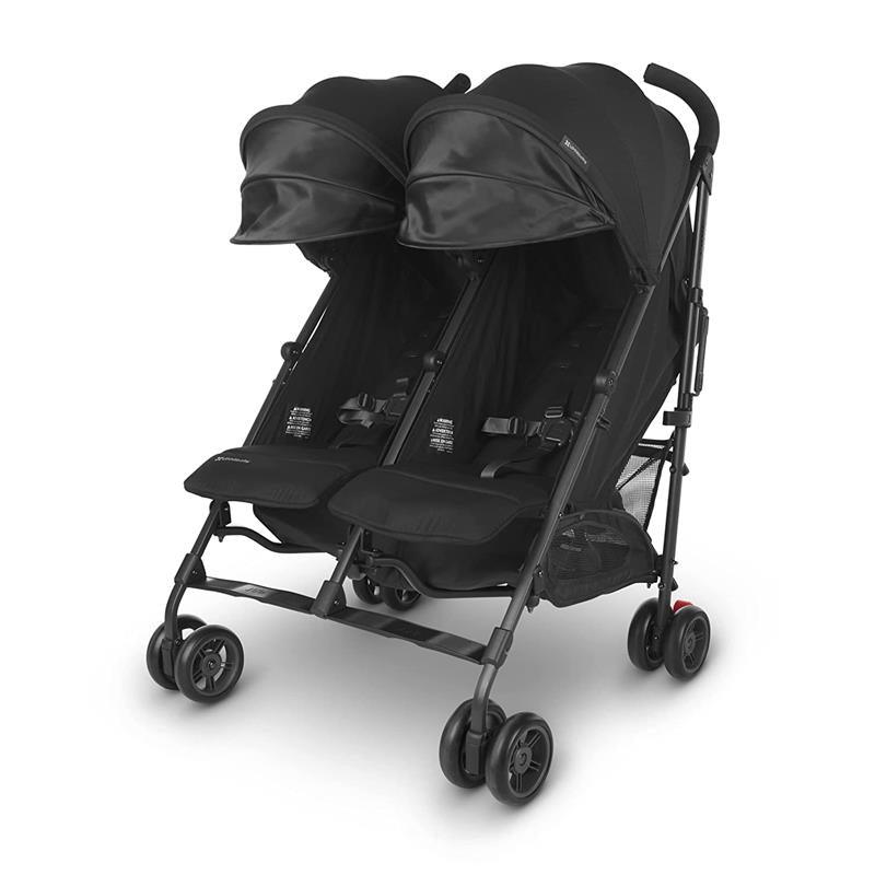 Uppababy - G-LINK V2 Side by Side Double Stroller, Jake (Charcoal/Carbon) Image 5