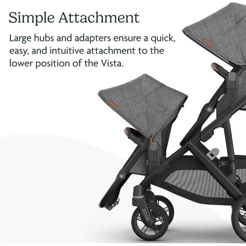 Uppababy - Greyson Vista V3 Stroller | Greyson Rumbleseat | Upper Adapters Image 11