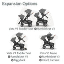 Uppababy - Greyson Vista V3 Stroller | Greyson Rumbleseat | Upper Adapters Image 9