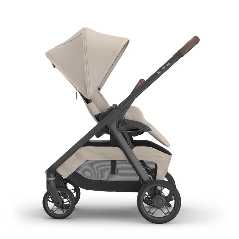 Uppababy Kona Stroller, Ada (Sandstone Mélange/Carbon Frame/Chestnut Leather) Image 4