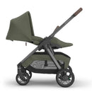 Uppababy Kona Stroller & Bassinet V3 Bundle in Meadow Green, featuring a sleek design with a protective canopy and spacious under-storage.