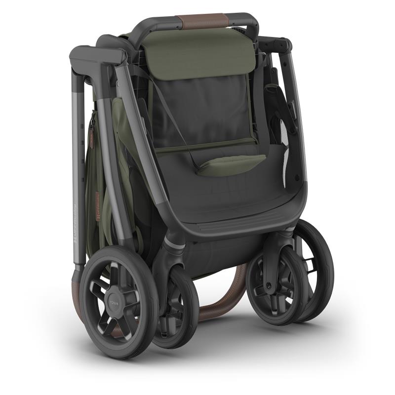Uppababy Kona Stroller, Evelyn (Meadow Green/Graphite Frame/Chestnut Leather) Image 5
