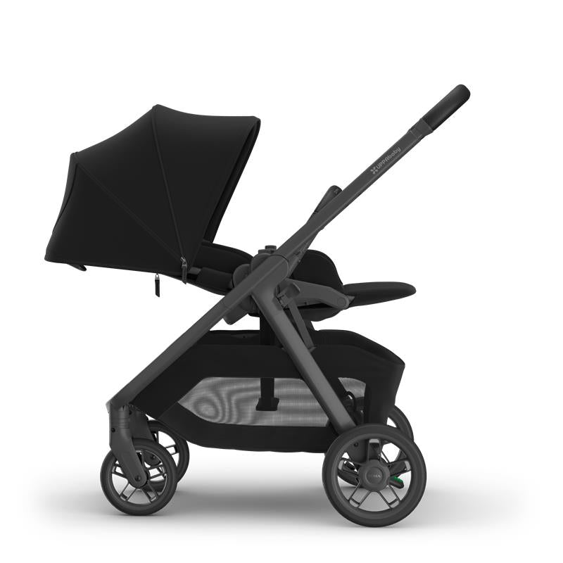 Uppababy Kona Stroller, James (Black/Carbon Frame/Black Leather) Image 2