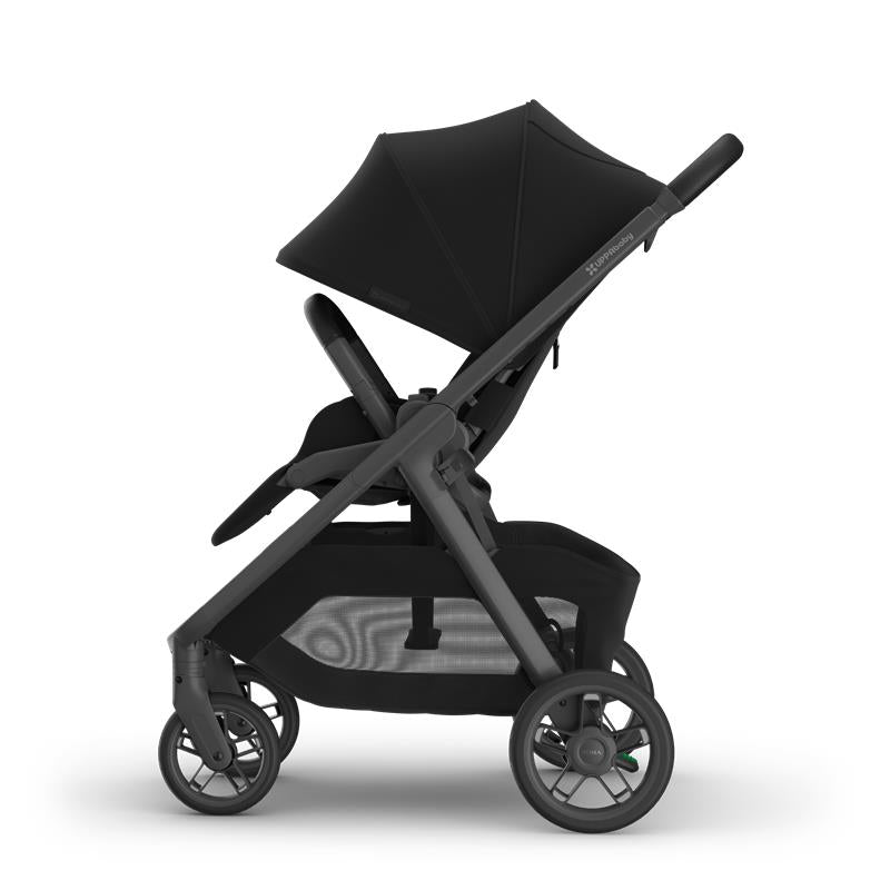 Uppababy Kona Stroller, James (Black/Carbon Frame/Black Leather) Image 6