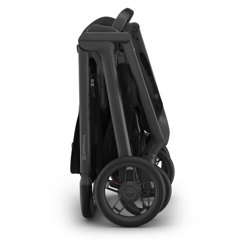 Uppababy Kona Stroller, James (Black/Carbon Frame/Black Leather) Image 8