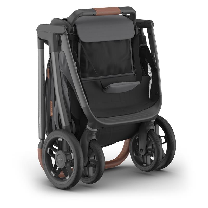 Uppababy Kona Stroller, Rowan (Graphite/Graphite Frame/Saddle Leather) Image 4