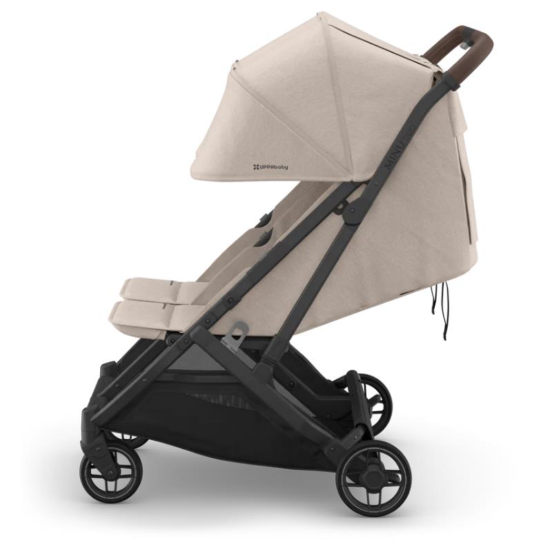 Uppababy Minu Duo Stroller Ada, Sandstone Melange | Chestnut Leather Image 7