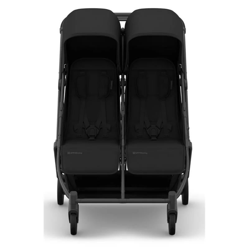 Uppababy Minu Duo Stroller, James (Black/Carbon Frame/Black Leather) Image 2