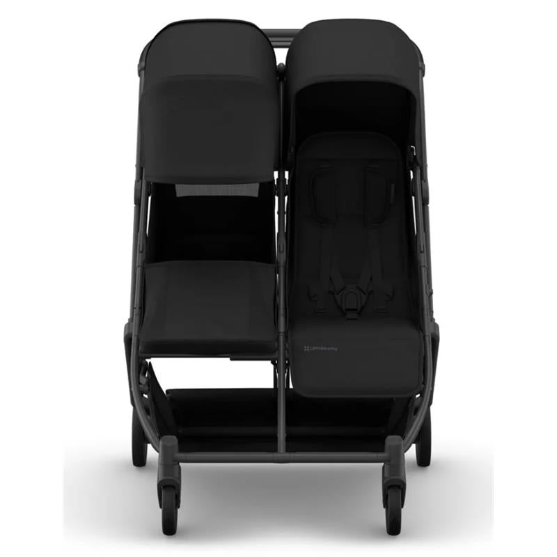 Uppababy Minu Duo Stroller, James (Black/Carbon Frame/Black Leather) Image 4