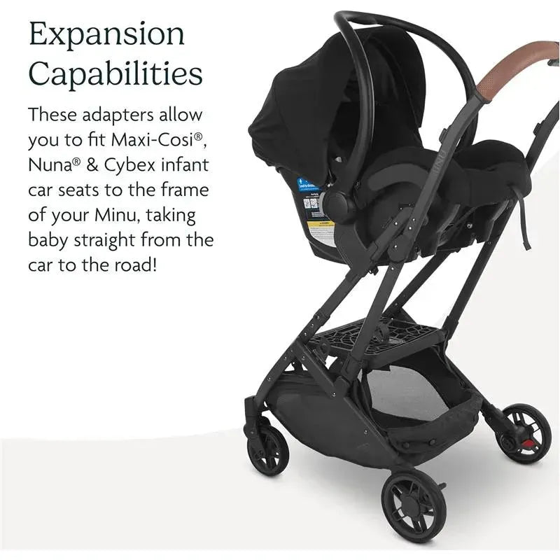 uppababy adapter cybex UPPAbaby Minu Car Seat Adaptor for Maxi-Cosi, Nuna and Cybex Infant Car Seats, Black
