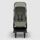 Uppababy Minu V3 Compact Stroller, Evelyn, Meadow Green | Carbon Frame | Chestnut Leather Image 2
