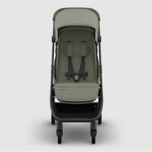 Uppababy Minu V3 Compact Stroller, Evelyn, Meadow Green | Carbon Frame | Chestnut Leather Image 2