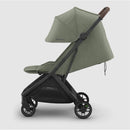 Uppababy Minu V3 Compact Stroller, Evelyn, Meadow Green | Carbon Frame | Chestnut Leather Image 4