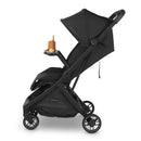 Uppababy - Minu V3 Compact Stroller, Jake (Charcoal/Carbon Frame/Black Leather) Image 2