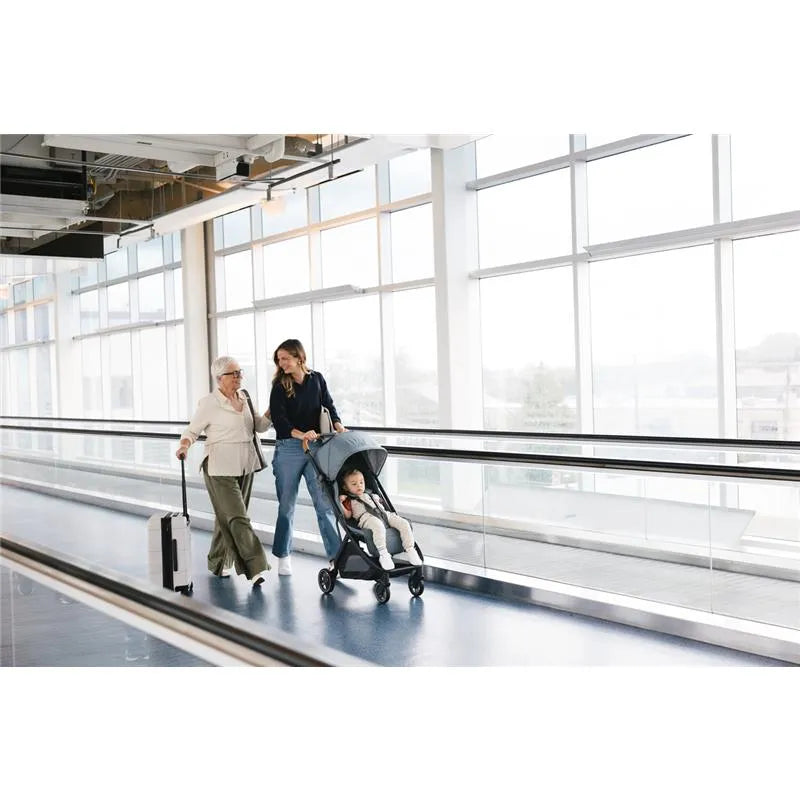 Uppababy - Minu V3 Compact Stroller, Jake (Charcoal/Carbon Frame/Black Leather) Image 4