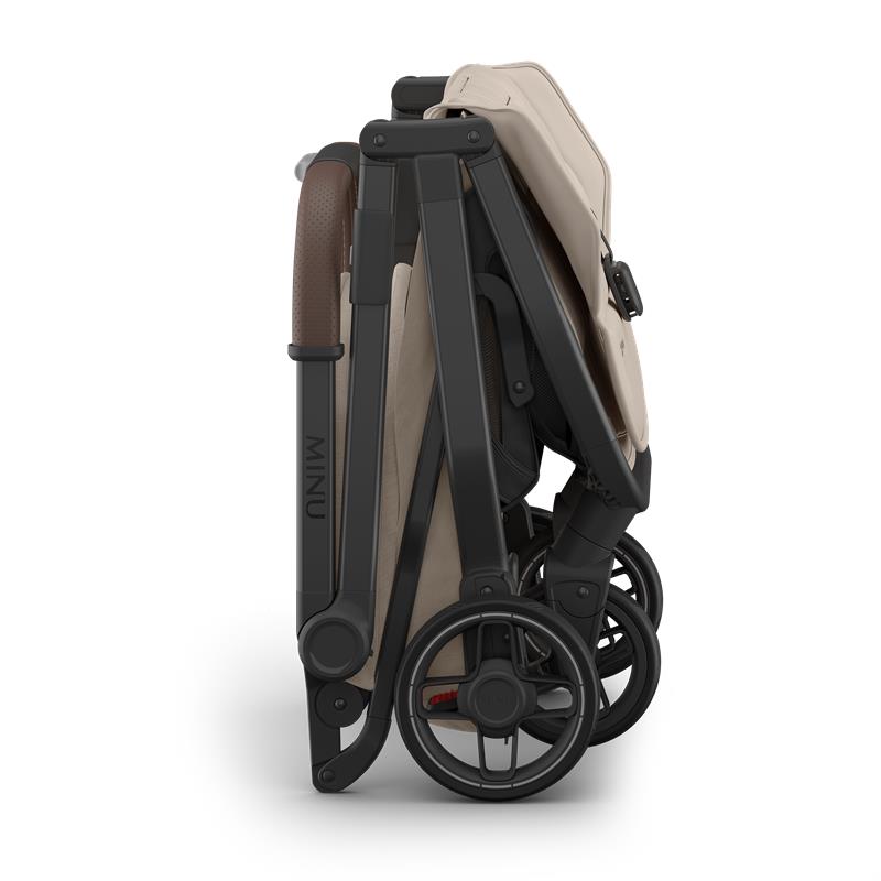 Uppababy Minu V3 Stroller Ada, Sandstone Melange | Chestnut Leather Image 5
