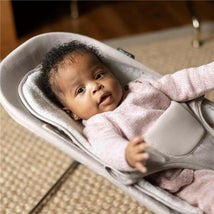 Uppababy - Mira 2-In-1 Bouncer And Seat, Charlie - Sand Mélange | Silver Frame | Birch Wood Image 2