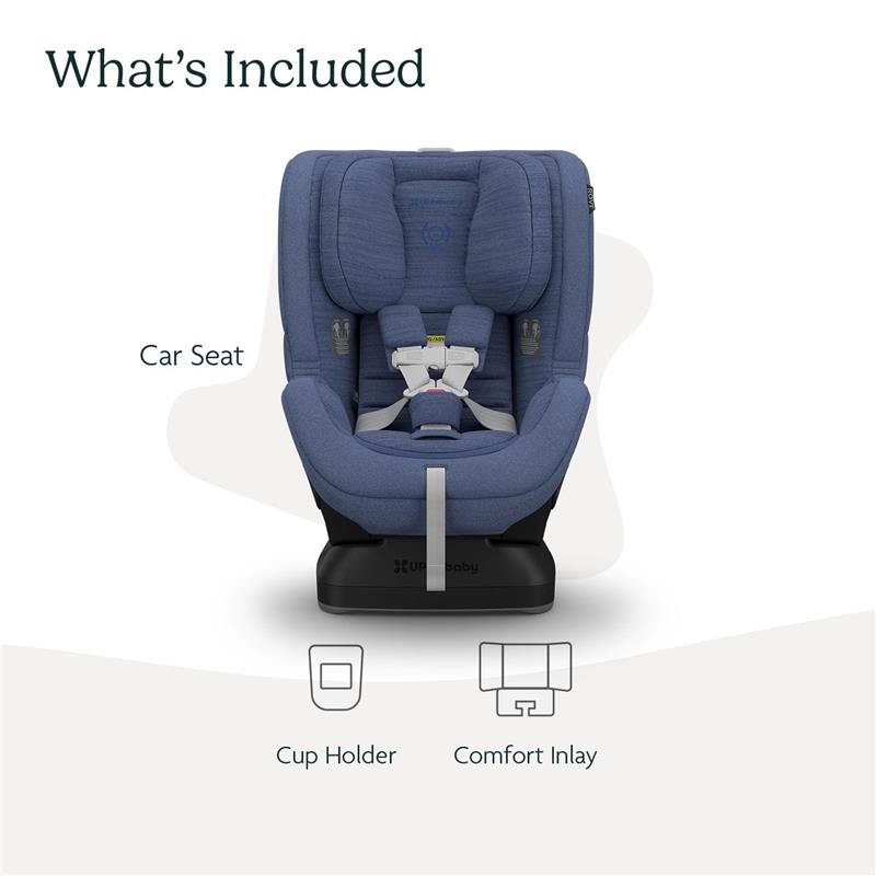 UPPAbaby Rove Convertible Car Seat in Cody color, featuring a comfortable design with a cup holder and comfort inlay.