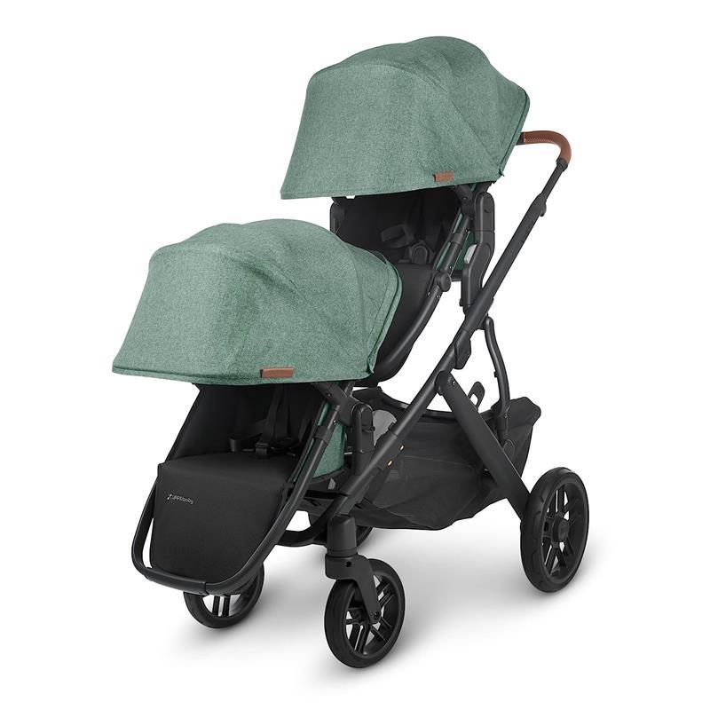 Uppababy - Rumbleseat V2 Stroller, Gwen (Green Mélange/Carbon/Saddle Leather) Image 3