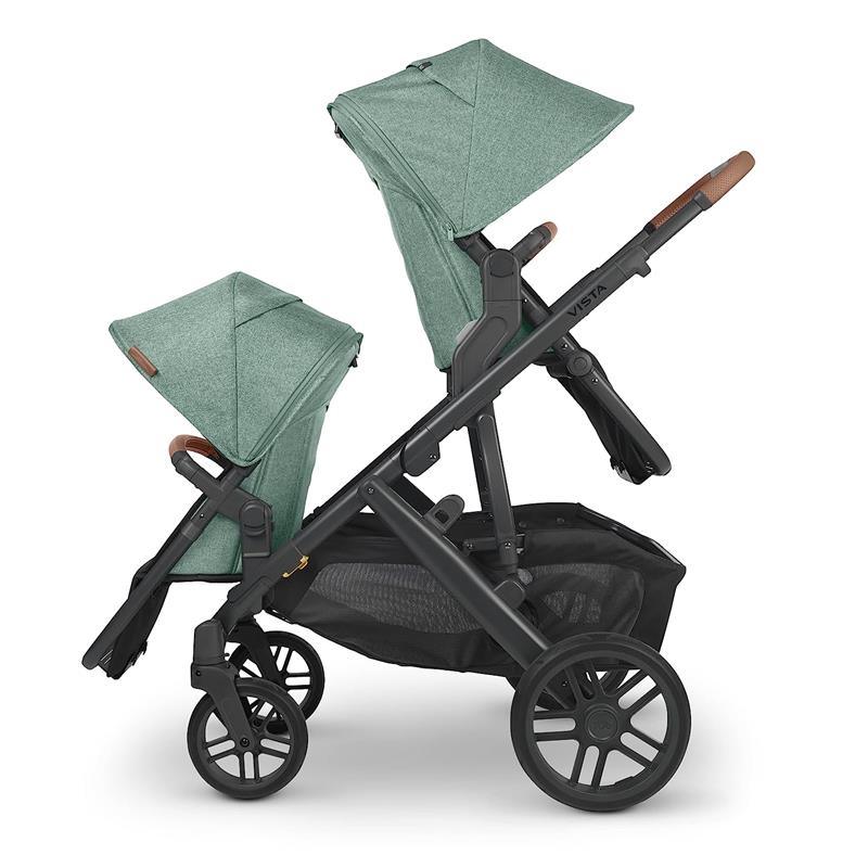 Uppababy - Rumbleseat V2 Stroller, Gwen (Green Mélange/Carbon/Saddle Leather) Image 4